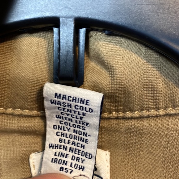 Bass G.H. bass & Co. Utility Classic Blazer Textured Town Tan Size L - Picture 8 of 9